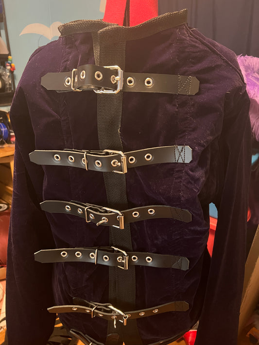LARGE- Velvet/canvas straitjacket