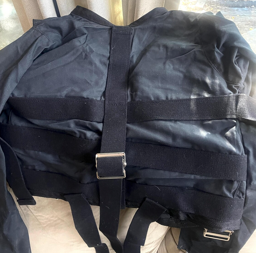 MEDIUM- BLACK Classic asylum straitjacket