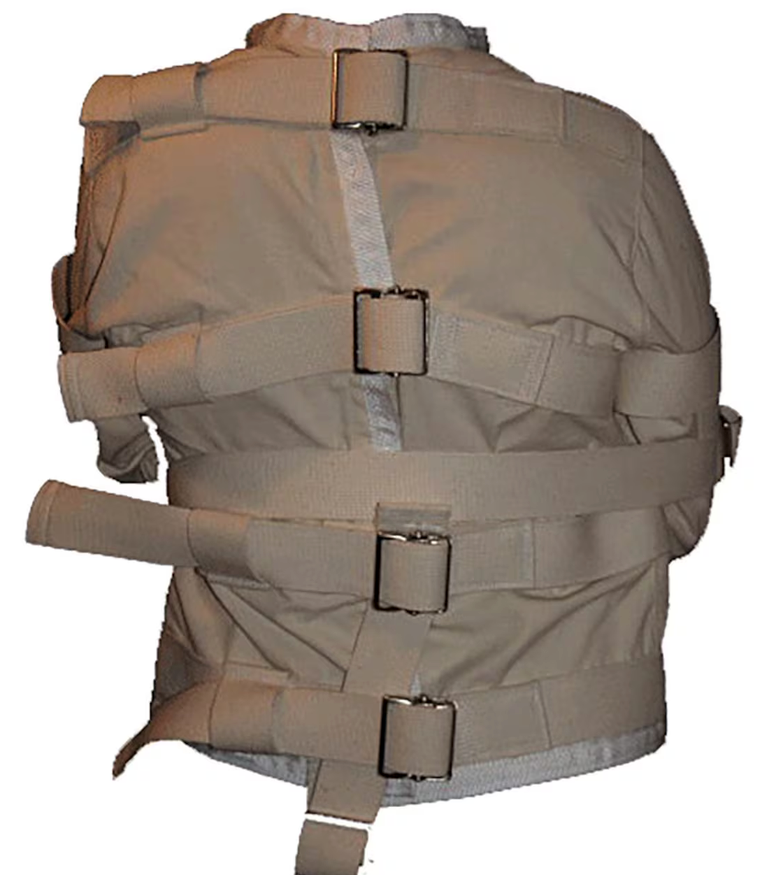MEDIUM- BLACK Classic asylum straitjacket